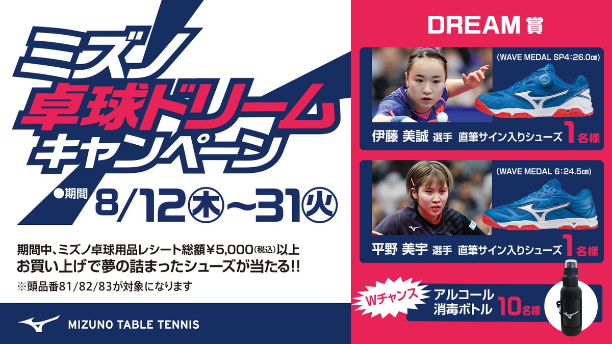 ミズノ卓球 Mizuno T Tennis Twitter
