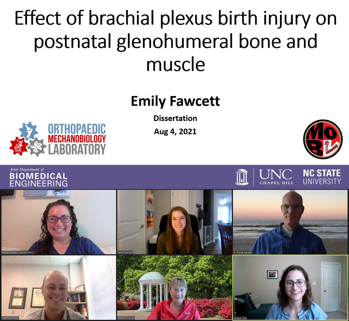 Jacque Cole (@jacquecolelab) on Twitter photo Big congrats to Dr. Emily Fawcett <a href="/emilybfawcett/">Emily Fawcett</a>, who very successfully defended her PhD and completed her dissertation this past week! @UNCNCSUBME <a href="/BMEGrads/">BME Grads @ UNC/NCSU</a> <a href="/CLEAR_NCSU_UNC/">CLEAR</a> <a href="/NCStateCMI/">NC State CMI</a> Thanks to committee: <a href="/MoBLNCSU/">Kate Saul</a> <a href="/mattbfish/">Matt Fisher</a> Derek Kamper & Debbie Thorpe! Big congrats to Dr. Emily Fawcett <a href="/emilybfawcett/">Emily Fawcett</a>, who very successfully defended her PhD and completed her dissertation this past week! @UNCNCSUBME <a href="/BMEGrads/">BME Grads @ UNC/NCSU</a> <a href="/CLEAR_NCSU_UNC/">CLEAR</a> <a href="/NCStateCMI/">NC State CMI</a> Thanks to committee: <a href="/MoBLNCSU/">Kate Saul</a> <a href="/mattbfish/">Matt Fisher</a> Derek Kamper & Debbie Thorpe!