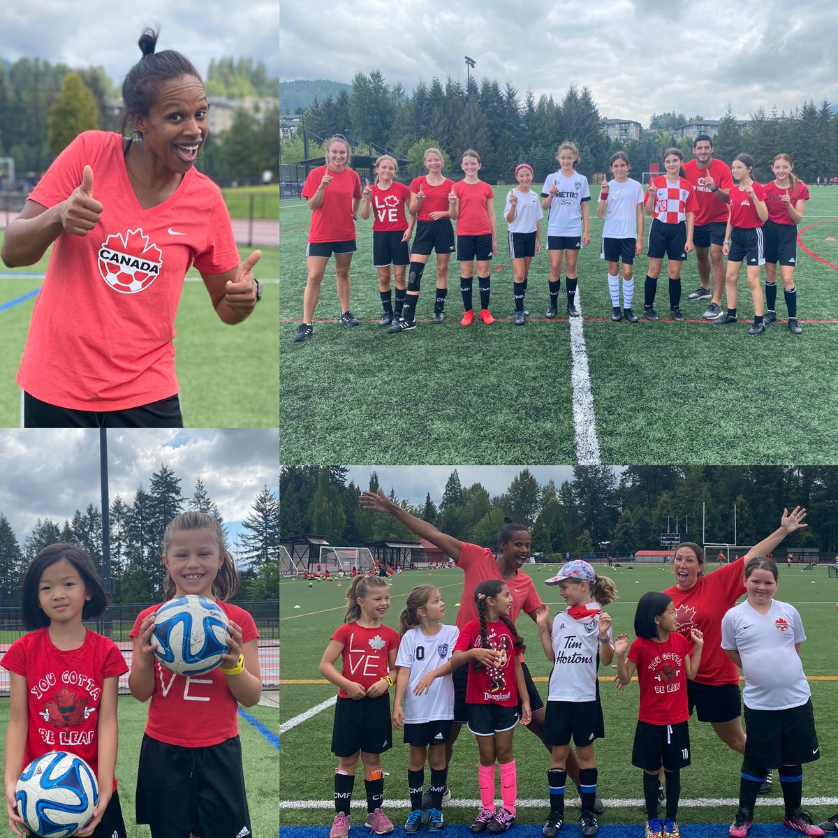 CMFSC's tweet photo. To celebrate the HISTORIC Canadian Women’s National soccer team’s Olympic Gold Medal win, we turned RED and white for the first day of camp this week! #canwnt #gold #canwnt🇨🇦 #cmfsc #risehigher #changethecolor https://t.co/TVNblRpwhB