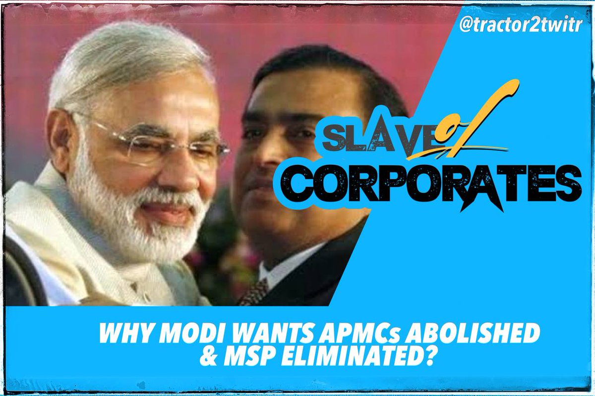 RT @swatch_manmeet: Farm bills is only for corporates

#Modi_SlaveOfCorporates https://t.co/mE4RR4V2TZ