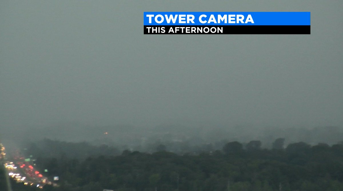 KarenCarterTV's tweet photo. A look out onto I-696 as the storm approaches the tower cam this afternoon.
.
#storms #towercam #afternoondarkness #rainapproaching #severeweather #severestorms #downpour #wind https://t.co/8Xz7qVqA1E
