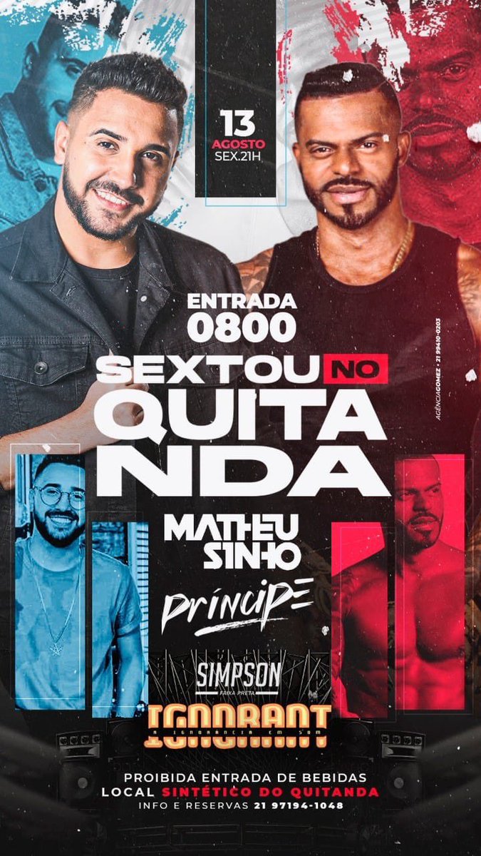 de_lebai's tweet photo. Sexta feira agora !!!
Tem show completo ✅ 
❌Cantor príncipe 
❌Cantor Matheusinho 

Equipe ignorânt <<<<<< https://t.co/4rSUckgemi