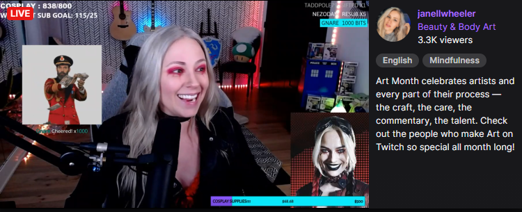 GambitXtreme's tweet photo. Captain Yondu has spoken go watch his Huuman 
@JanellWheeler
  #streaming on #twitch #frontpage. Its always an amazing time there in the #wheelerverse #marvel #geek #comics #Yondu #TheDCEU #cosplay #HarleyQuinn 
https://t.co/L8QDmHYkax https://t.co/2YKl4ivqaa