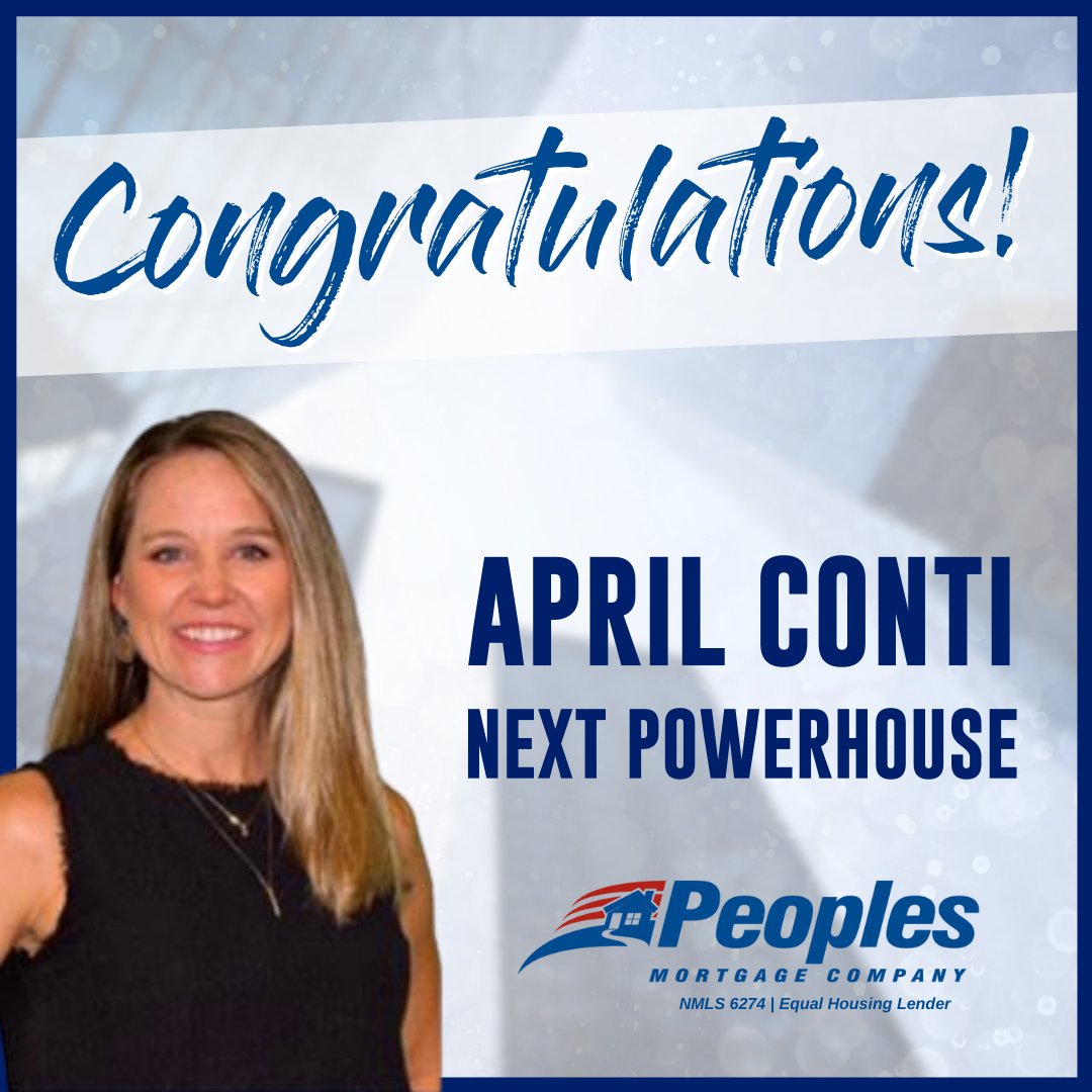 Congratulations to April Conti, our Senior Director of Marketing and Technology, for being named a 2021 NEXT Powerhouse! nextmortgagenews.com/winner-profile…

#nextpowerhouse #womenintechnology #mortgagetechnology #awardwinner