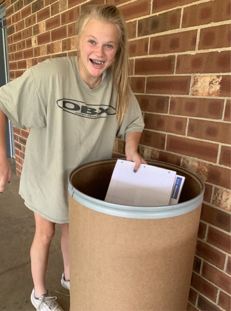 Field hockey girls doing their part off the field!