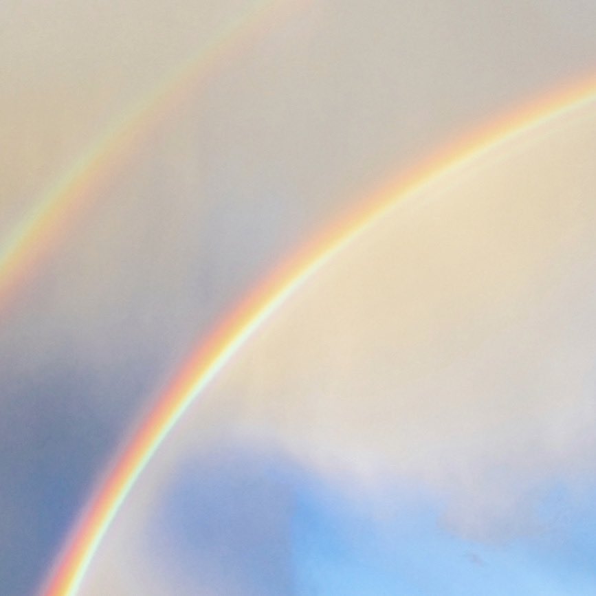pferrada1's tweet photo. A double rainbow is a symbol of transformation and a sign of good fortune- but we only get to see it after a strong storm has passed. Sometimes the rain can help us have a clean beginning  🌈 #RVA https://t.co/eU8l2A20CI