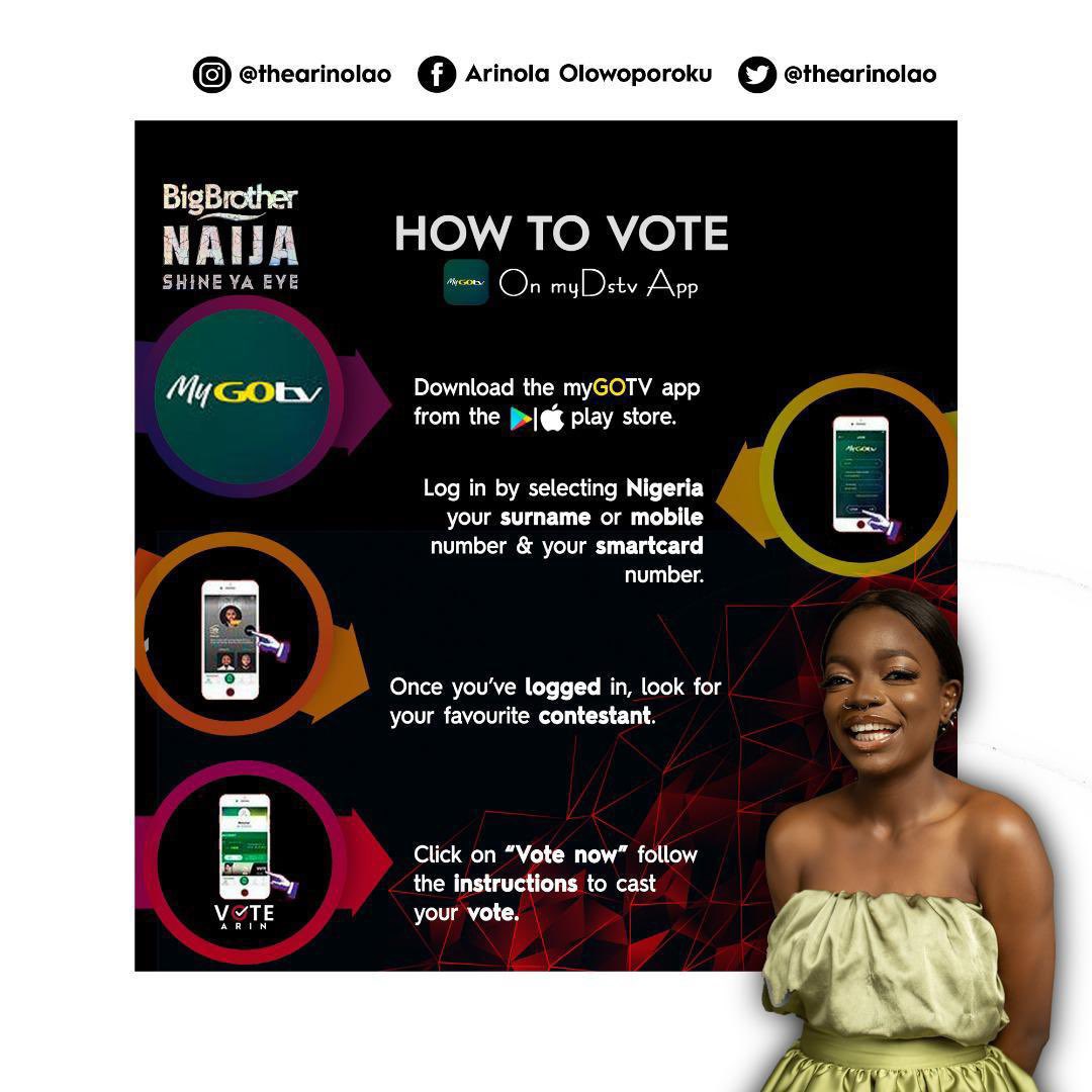 PepperNRice's tweet photo. Don’t you want to keep seeing content? Please vote for Arin #BBNaija #BBNaijaShineYaEyes https://t.co/Un2EOLzIgT