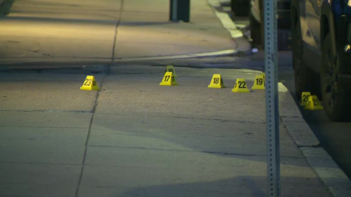 WCVB's tweet image. #BREAKING: Boston police investigating after reports of shots fired in the Back Bay. Over a dozen evidence markers placed around Fairfield Street between Boylston and Newbury Streets. 
on.wcvb.com/3iCLuh6