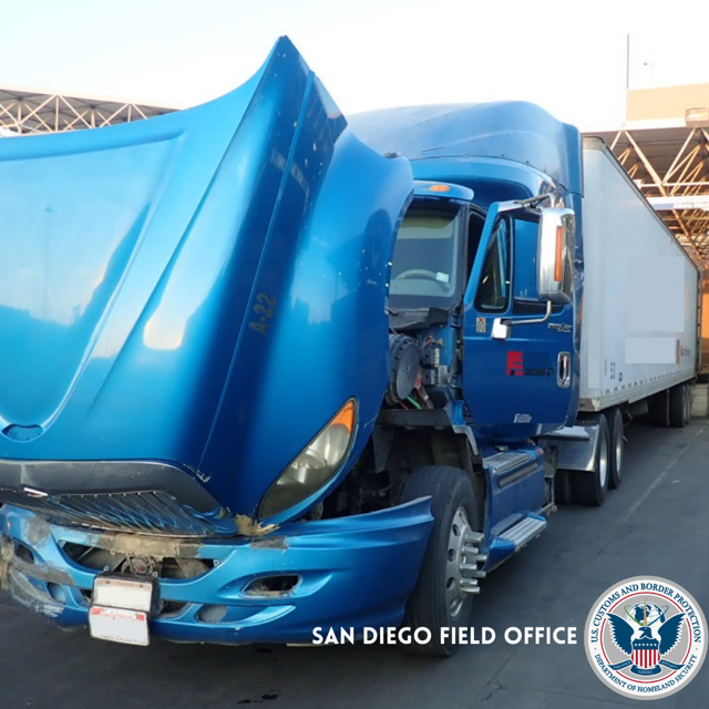 DFOSanDiegoCA's tweet photo. Largest meth drug smuggling seizure along the southwest border in history! 2.8 tons of meth and fentanyl was intercepted at #OtayMesa Port of Entry commercial facility. I am proud of our officers’ dedication on protecting our borders. https://t.co/6iNrl7jlVT https://t.co/wapxPsbV7Y