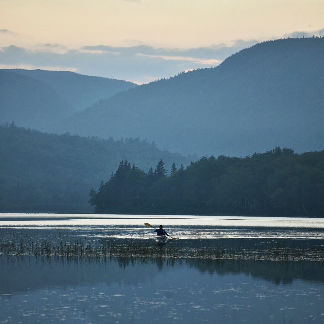 CapeBreton_Hike's tweet photo. There is magic in the feel of a paddle and the movement of a kayak, a magic compounded of distance, adventure, solitude and peace.” -Sigurd F. Olson #CapeBreton #CapeBretonAdventure #visitCapeBreton #kayaking #parkscanada #warrenlake #padde https://t.co/vje5KUHke3