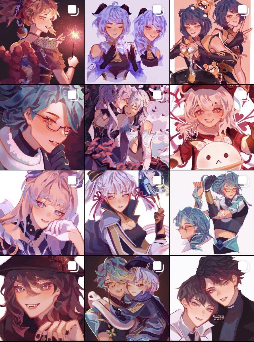 looking at my ig fills me with a sense of dread at realizing i never draw men except for when its baizhu 😥 (or commissioned) 