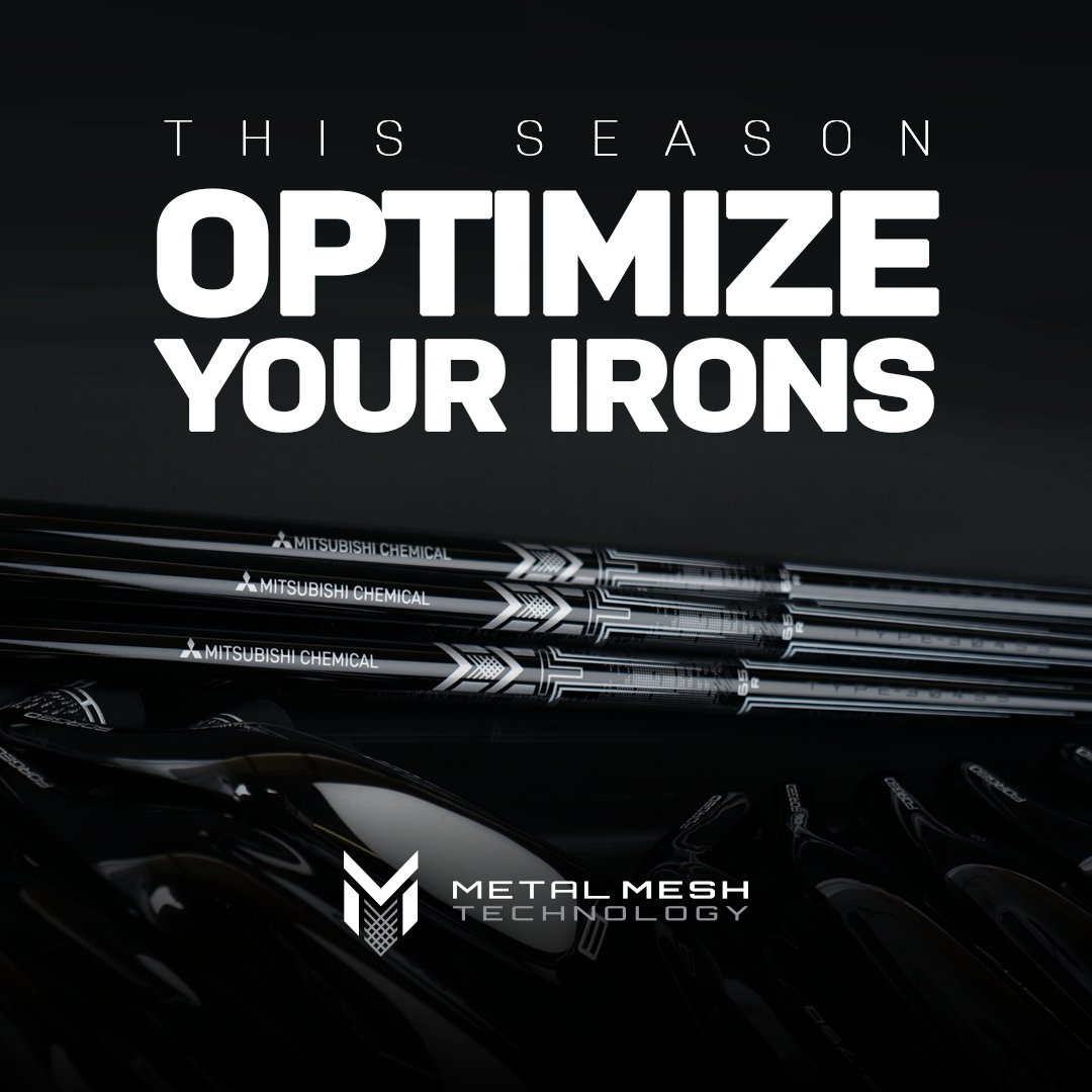 MitsubishiGolf's tweet photo. Trusted on Tour. Winning at the Highest Levels of Professional Golf. Now Available to Optimize the Irons in Your Bag... MMT.

Golfers of every swing speed and skill level are realizing the benefits of MMT and you can too.

#MMT #MetalMeshTechnology #GolfShafts #Golf https://t.co/iiT5xqBVh3