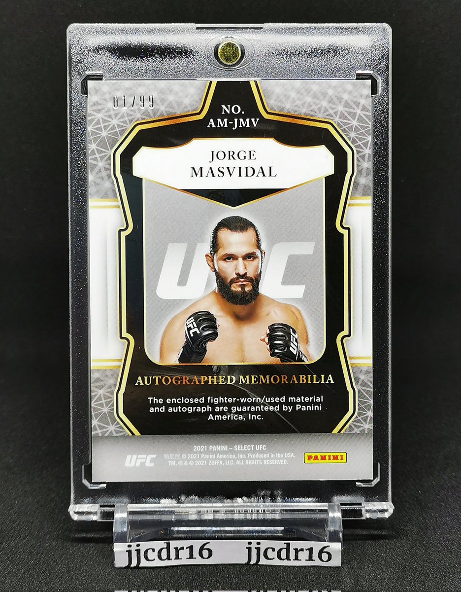 JRoyCBasilio's tweet photo. @PaniniAmerica @GamebredFighter @ufc @TracyHackler Pulled this last night (Aug 11, 2021 - Philippine 🇵🇭 time).
Sick 01/99 #ufcselect Auto/Material of @GamebredFighter. Soooo happy.
#jjcdr16 https://t.co/OVylwSxthL