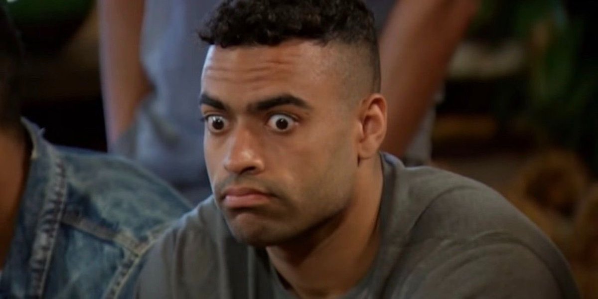 KleiberEvan's tweet photo. Justin looks like Gerald from Finding Dory😂😂 #bachelorette https://t.co/vD3aTCWBnt