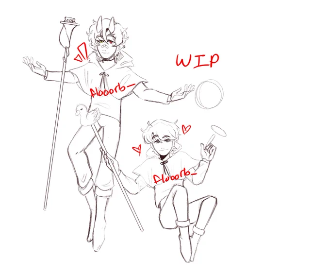 a little wip for twitter :D
im drawing I swear lol (benchtrio TOH au) 