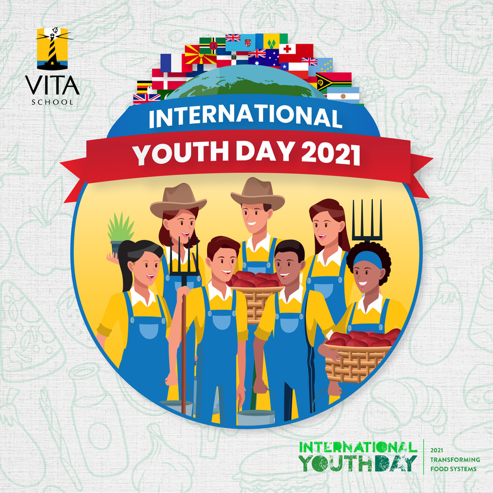 VITASchool's tweet photo. Today we celebrate the gradual success of global efforts such as poverty reduction, biodiversity conservation, and climate change mitigation which would not have been achieved without the meaningful participation of young people worldwide.

#bravetobe
#internationalyouthday2021 https://t.co/o0PLwf9gJc