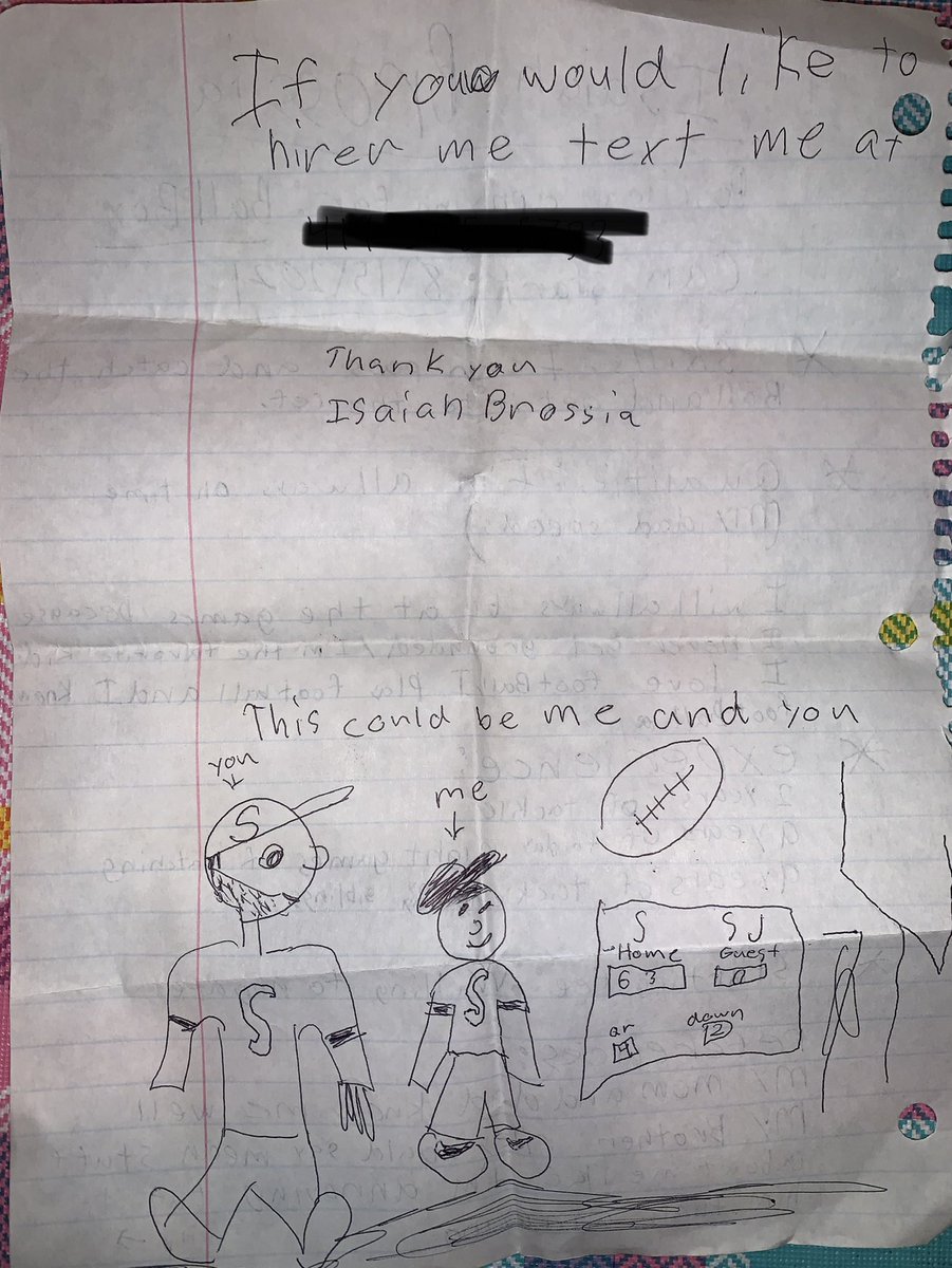 For the first time I’m my coaching career I received a resume from a kid to be one of our ball boys 😂 take a read…well played Mr. Brossia, my people will be in touch with your people!