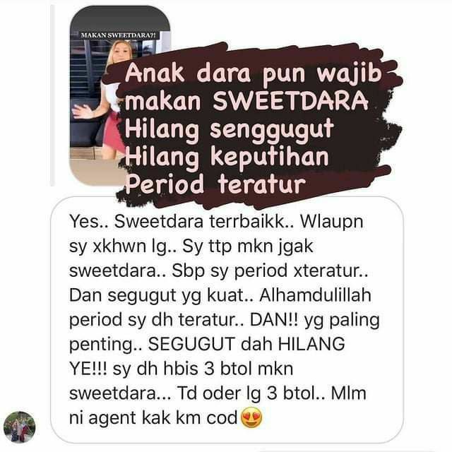 SweetdaraV's tweet photo. Sweetdara boleh di amalkan seawal umur 13 tahun ...

Tak kisah yg dh berkahwin atau belom pon boleh makan Sweetdara.

Kalau di amalkan dr muda sampai lah dh berkahwin n beranak pinak lagi la bagus ♥️

Pertanyaan harga dan oder clik link di bawah👇👇

https://t.co/M4kyPCXlSn https://t.co/7oVreHzd4g