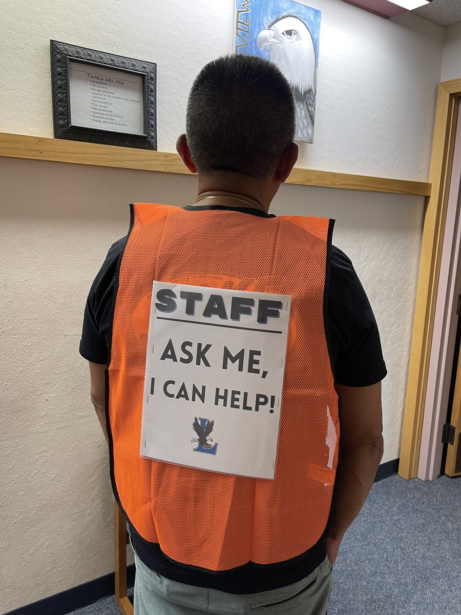 Lakeview Eagles🦅 We are very happy that we get to see you tomorrow ☺️🤗 if you need help finding your classes, look for an adult wearing  these vests. Come by &amp; say hi!!Our first day will be awesome! See you tomorrow 🤩<a href="/PajaroValleyUSD/">Pajaro Valley Unified School District</a> <a href="/mlrod32/">Dr. Michelle Rodriguez</a>