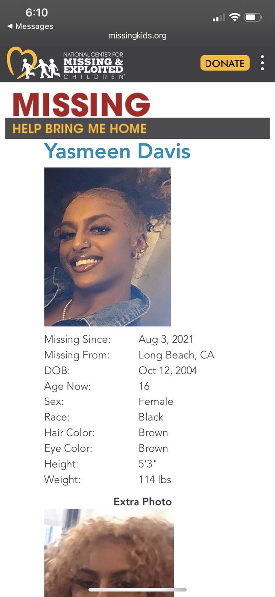 KillemOlisa's tweet photo. My little cousin is missing . Any information would be amazing for her parents and my family . Last seen in Long Beach , her mom said she possibly went to Vegas with her boyfriend . Praying she comes home safe and sound https://t.co/mxqRHGCNha
