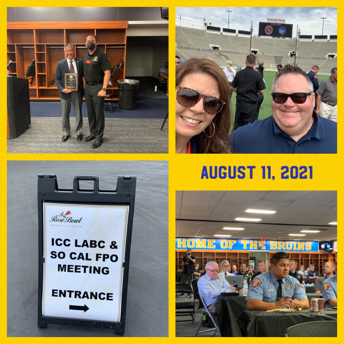 🌟Collaboration at its best!🌟ICC's Los Angeles Basin Chapter & SoCal Fire Prevention Officers Chapters met today @RoseBowlStadium! Thank you Stuart Tom for answering  WUI questions re:Ch 7A & the 2021 IWUIC. icclabc.org firepreventionofficers.org @CAL_FIRE  @LABC_ICC
