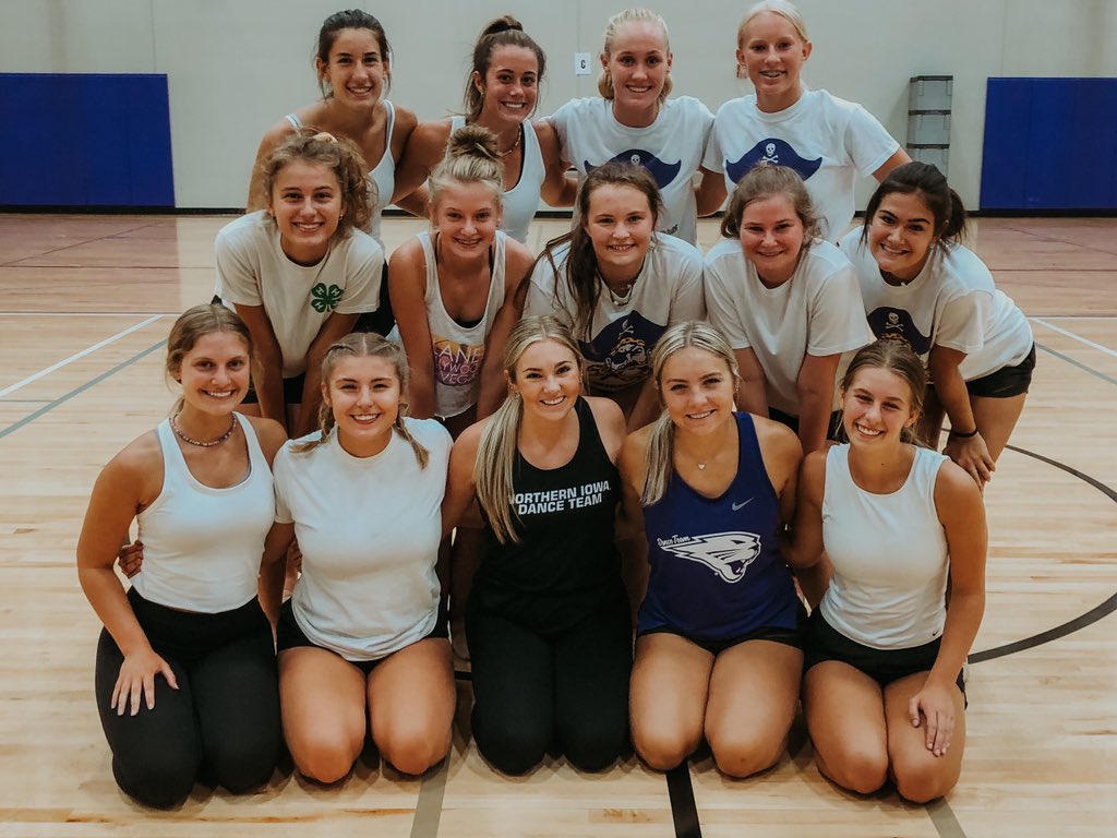 State Jazz Choreography ✔️ Thanks to <a href="/UNIDanceTeam/">UNI Dance Team</a> Alexis and Addy for yet another amazing routine! 💜💛#GoPirates