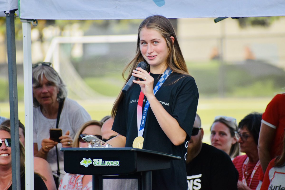 #Chilliwack’s own <a href="/JordynHuitema/">Jordyn Huitema</a> - an Olympic gold medalist! 🥇 #ChilliwackFC #CANWNTGold