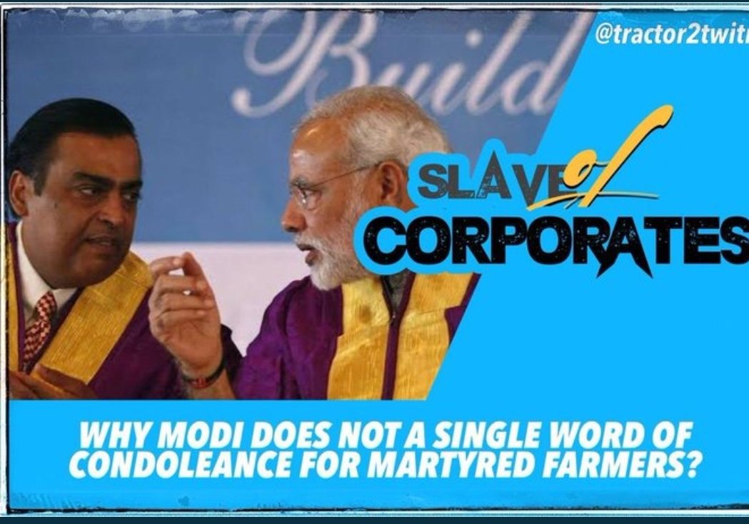 RT @manugill45: Good morning everyone
 Today’s hashtag #Modi_SlaveOfCorporates
#FarmersProtest https://t.co/xLN64jpC1M