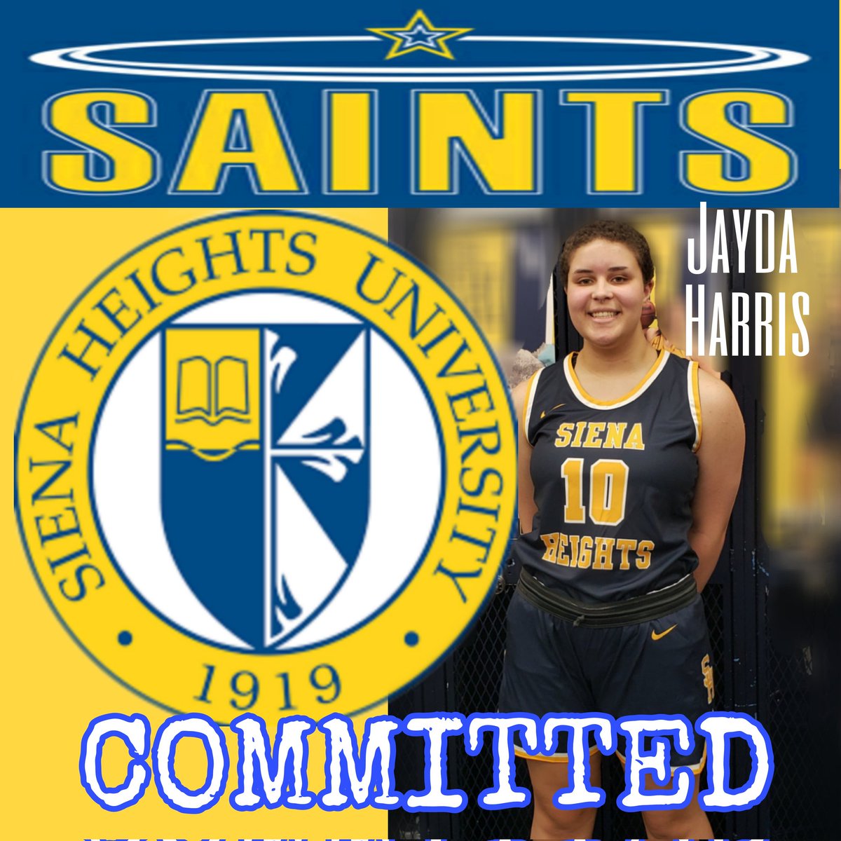 jayda_2022's tweet photo. I'm excited to announce I have signed my intent to commit @ Siena Heights University. Thank you to the Siena Heights coaching staff for the opportunity &amp; to all my coaches, friends &amp; family for the support in my journey. @O3Basketball @holtramhoops @Coach_Syljebeck @kiana_votava https://t.co/LtxCksKPyE