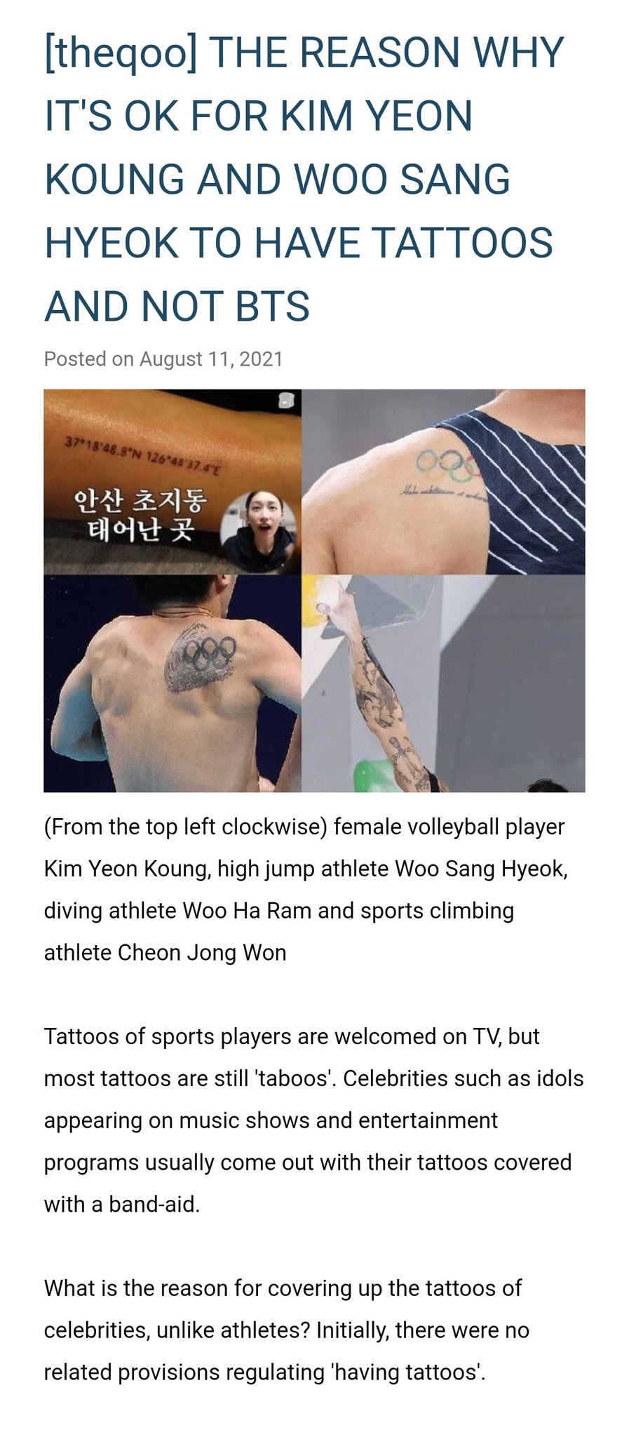 Skin in the Game: Athletes and their tattoos – UNIVERSITY PRESS