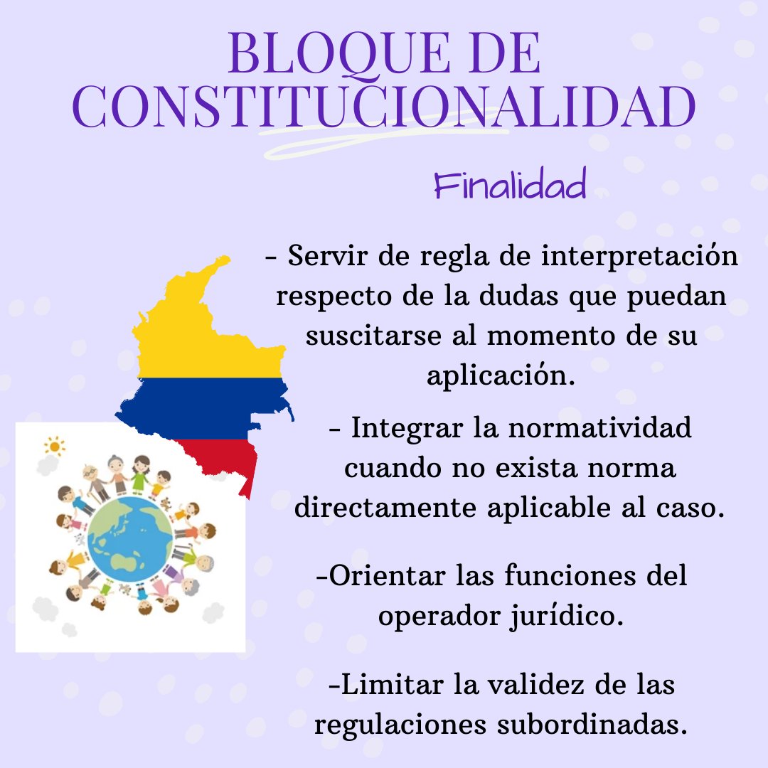DPLG_Col's tweet photo. Continuando nuestra temática de la semana hoy en DPLG te contamos sobre El Bloque de Constitucionalidad en Colombia 🇨🇴🌎.

Déjanos tu comentario o envíanos un DM📥, si te gustaría conocer más sobre el tema.

#Internacional  #DerechosHumanos  #DIH #bloque #constitución #publico https://t.co/8x5fvpJdNN