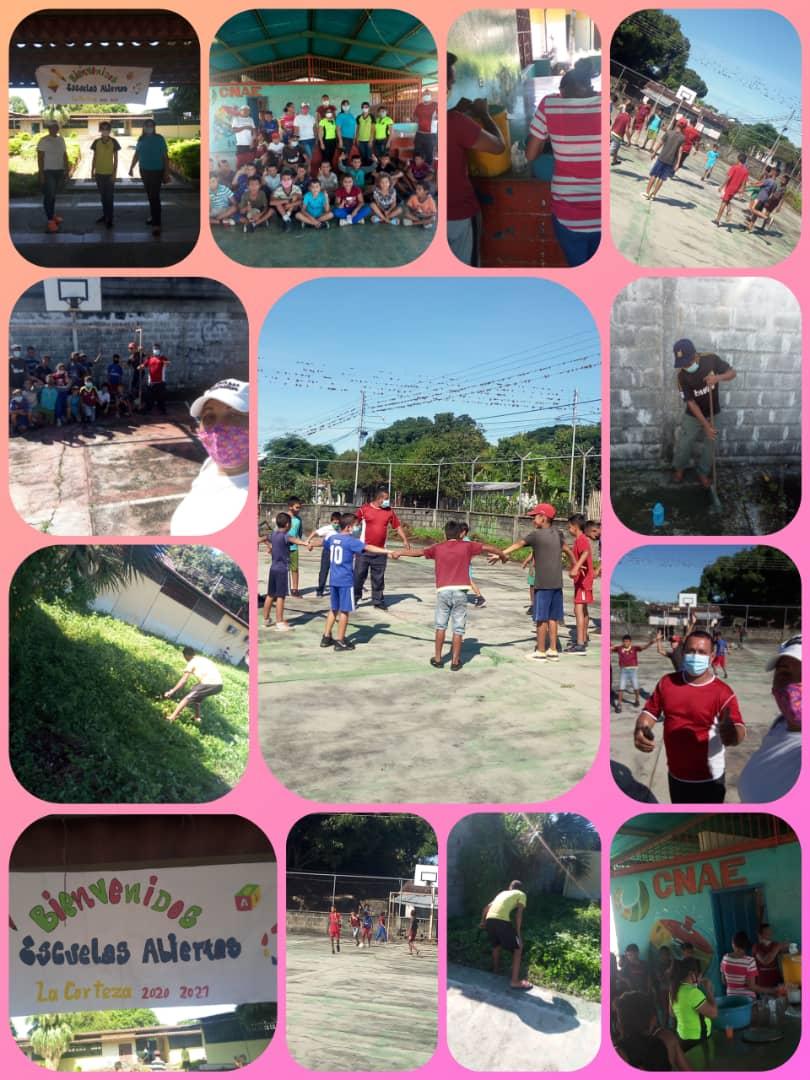 comunidadesed14's tweet photo. En cumplimiento de los lineamientos ministeriales se desarrolla en Ospino, el Plan Escuelas Abiertas Agosto Bicentenario con el mantenimiento de la canchas, Limpieza de las aulas de clase, Juegos recreativos y deportivos refrigerios Comunidades Educativas presente @ZEPortuguesa https://t.co/uzDfYgOfpC