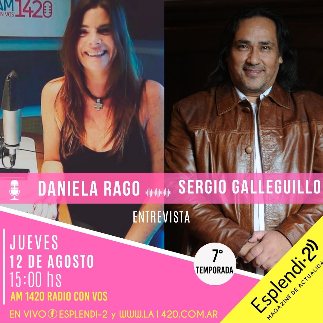 esplendi_2's tweet image. 🔥MAÑANA JUEVES Estaremos hablando con el cantautor y productor Riojano #SergioGalleguillo Nos contara sobre su vida, sus futuros planes, próximos eventos mucho más… Gracias a @agwprensa  

🕒15:00 hs con la conducción de @DanielaRago4  por AM 1420 Radio Con Vos.
#Musica