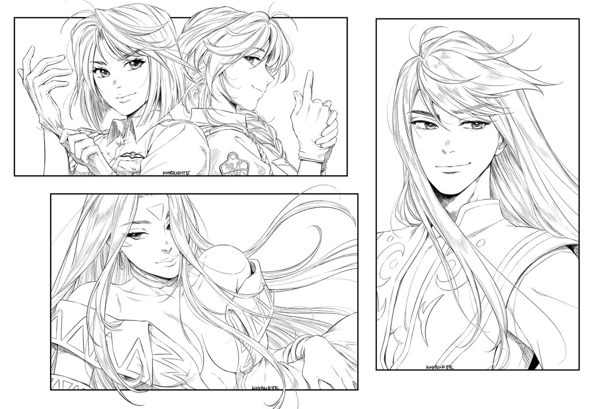 Coloring these on Friday stream ✨ 