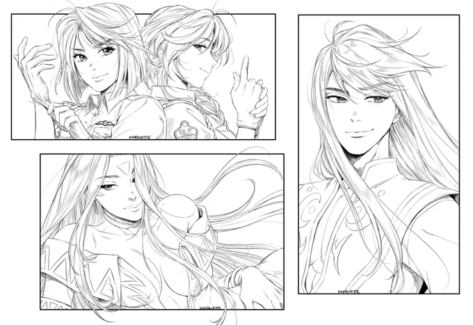 Coloring these on Friday stream ✨ 