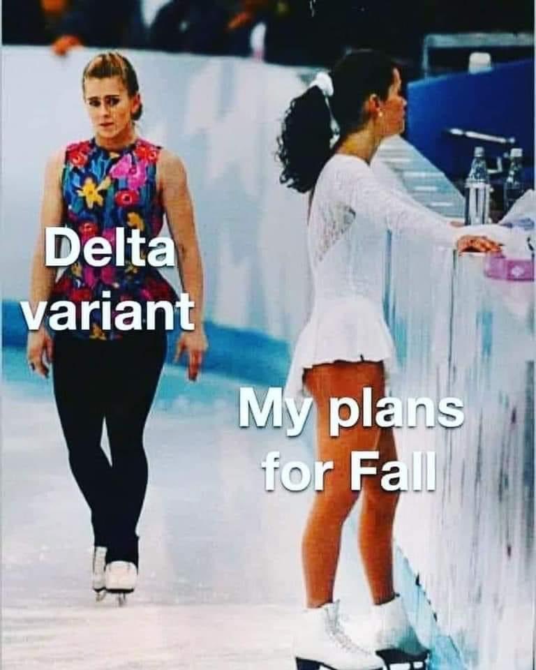 ryanegorman's tweet image. Easily the best #DeltaVariant / #FallPlans meme.