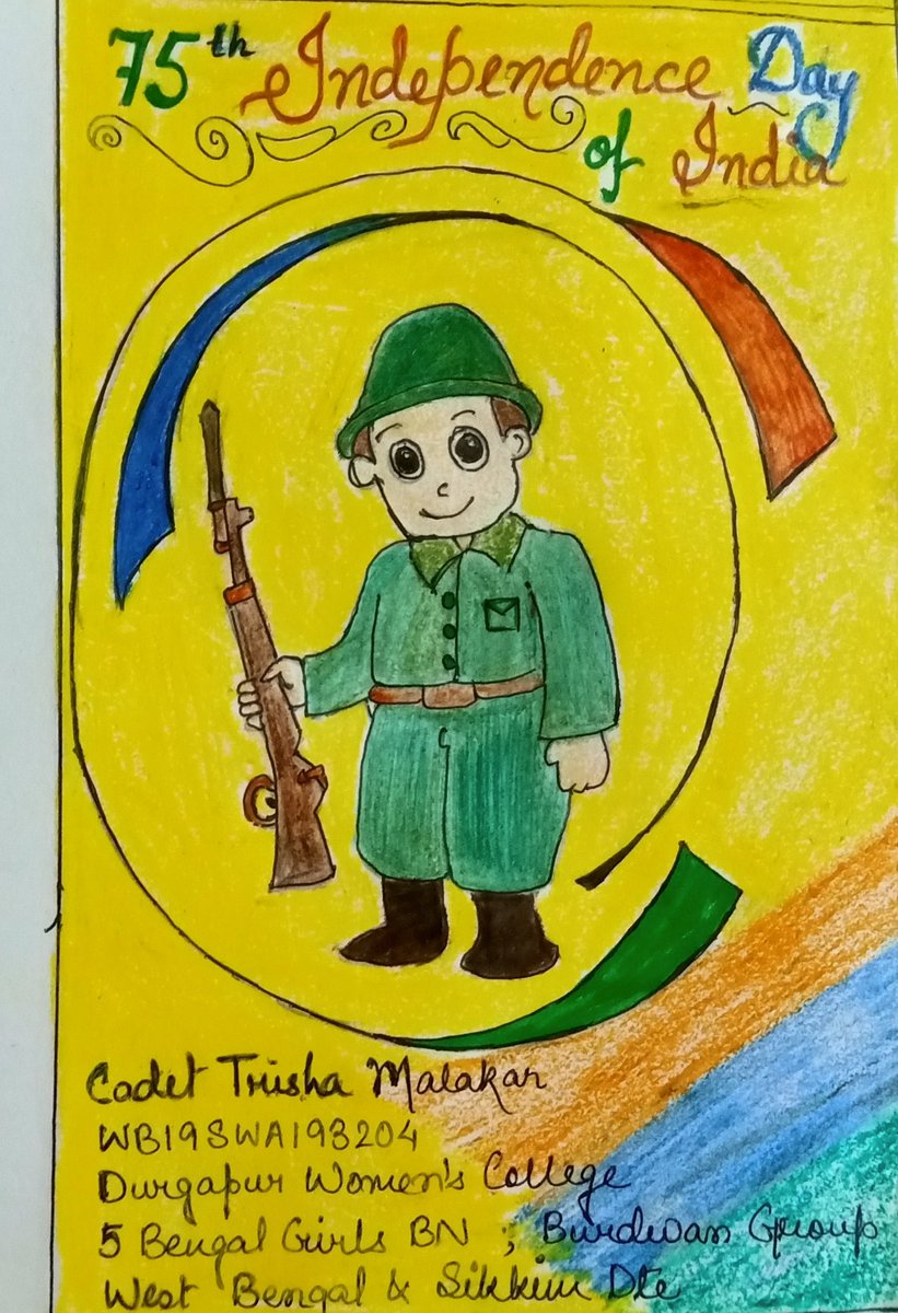 MalakarTrisha's tweet photo. CDT Trisha Malakar
5 Bengal Girls Battalion
Burdwan Group
West Bengal and Sikkim directorate
@HQ_DG_NCC @nccwbskm @mygovindia @DefencePROTvm @TarunKAich #IndependenceDay2021 https://t.co/n9dqhwALiG