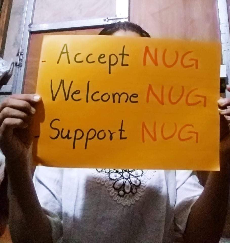 m_krl1's tweet photo. “Accept  NUG, @NUGMyanmar
Welcome  NUG, @NUGMyanmar 
Support NUG, @NUGMyanmar ” 

Domestic Strike by the Pro-democracy Youths from #Mawlamyine Tsp to show their support to @NUGMyanmar  on Aug12.

#ChinaSupportingJunta #Aug12Coup #WhatsHappeningInMyanmar https://t.co/UTmqxgC3Ki