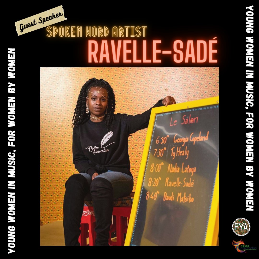 The talented Ravelle-Sadé was in last night for our Young Women In Music project🎤 

She spoke to the girls about overcoming self-doubt, owning your talent and being your authentic self😊✨
 
<a href="/CastleCavendish/">Castle Cavendish</a>