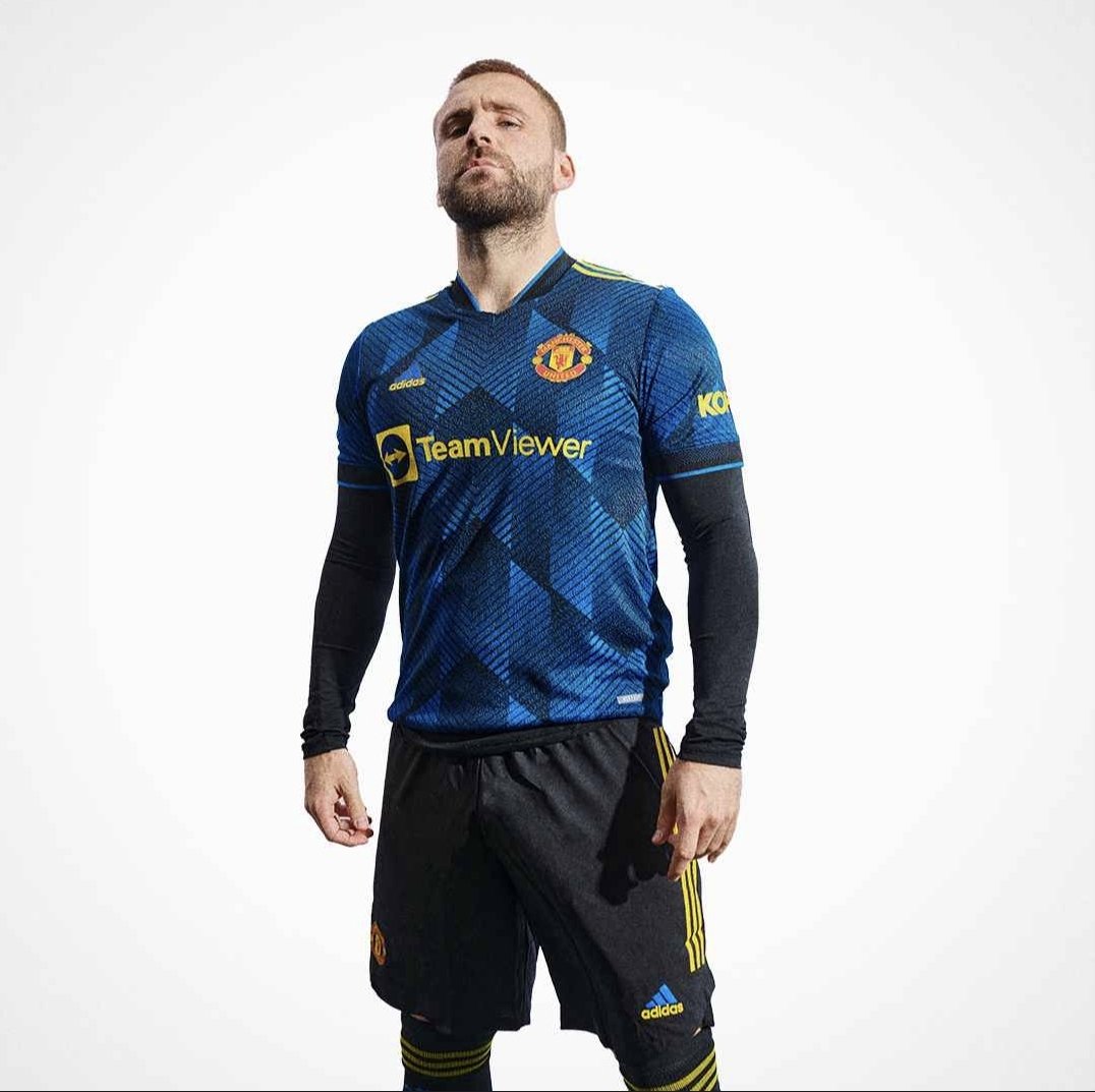 Manchester United third kit by Adidas for the 2021/22 season.