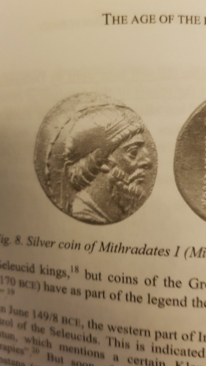 DalrympleWill's tweet image. So my exciting discovery of the morning is that the Parthian King Mithradates I/ Mihrdad (171-138 BCE) seems to have worn a version of the modern Pashtun cap