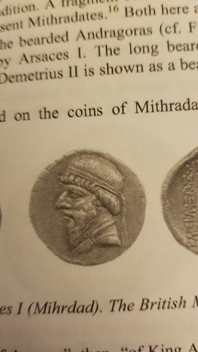 DalrympleWill's tweet image. So my exciting discovery of the morning is that the Parthian King Mithradates I/ Mihrdad (171-138 BCE) seems to have worn a version of the modern Pashtun cap