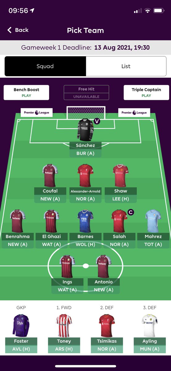 overhem's tweet photo. @FPL_Architect New to this, is it solid enough for the first weeks? https://t.co/3GaKT4ax5P