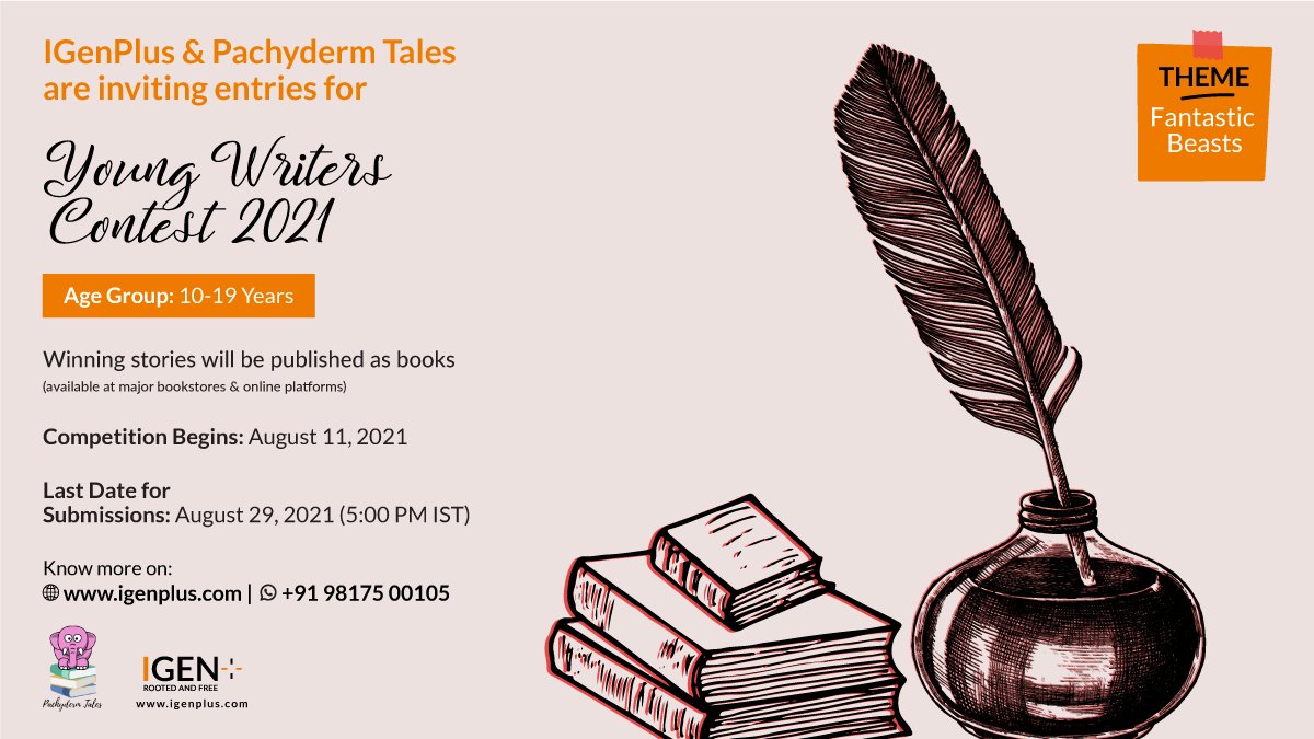 Are you always dreaming up intriguing characters and #stories? Have you ever tried your hand at getting #published? If yes, this competition is the right fit for you!
For more details, visit: igenplus.com/young-writers-…
.
#writing #education #ideas #students #youngwriters #creativity