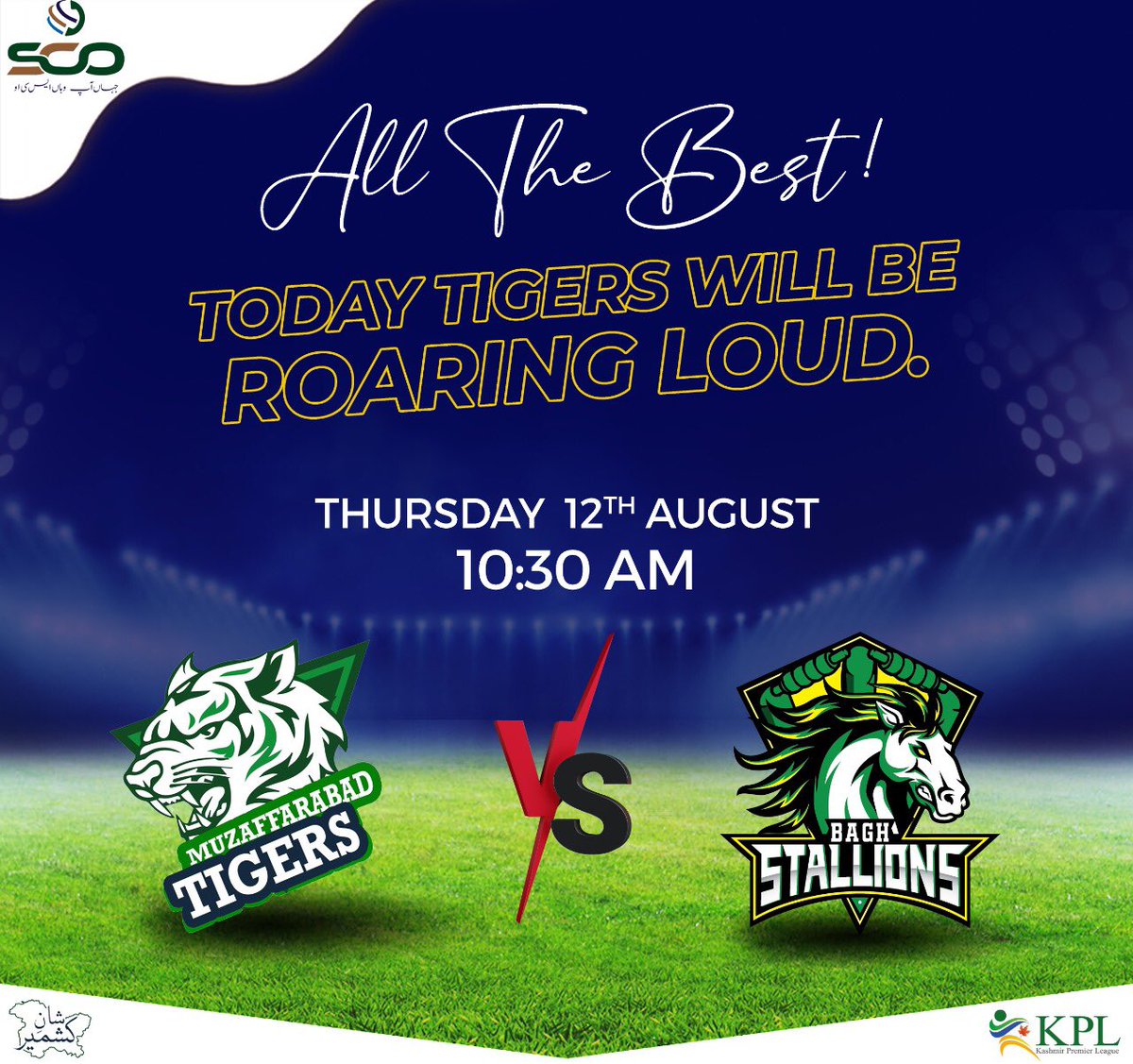 hq_sco's tweet photo. Which is your hot favourite team? It’s a big day as tigers will be in action today! #AllTheSupport for #ShaanEKashmir Muzaffarabad Tigers #YellowStorm #SCO #KPL https://t.co/ioPW4PiYCC