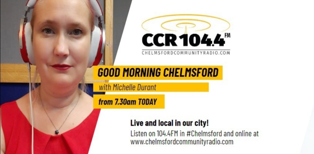#GCSEs2021 results day in #Chelmsford #Essex and <a href="/ShellyDRadio/">Michelle Durant 🎙️📻</a> will be joined by the Deputy Principal <a href="/chelmsfordcol/">Chelmsford College</a>, Caroline Williams and Zoe from <a href="/KidsInspire/">Kids Inspire</a> 

Also in a packed show Dave from #GreatBaddow East Neighborhood Association talks about the funday on 22 Aug

📻❤️
