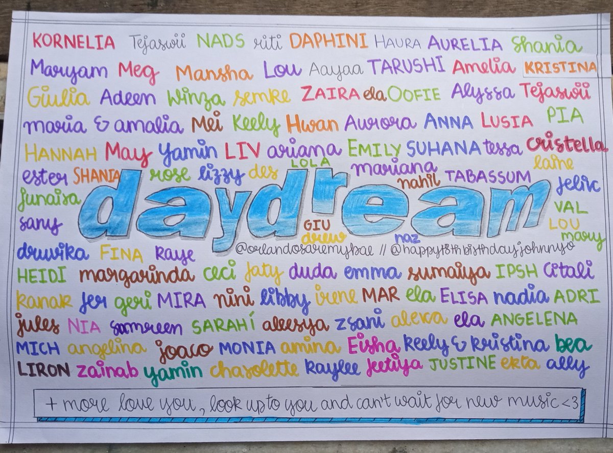 4r1rang's tweet photo. here's how it came out :
go tag john<3
ps : daydream is so unique and swag 💪
@johnnyorlando @TheJohnnyHQ #daydream #daydreamiscoming #selfiesfordaydream https://t.co/HgU7qFOnWM