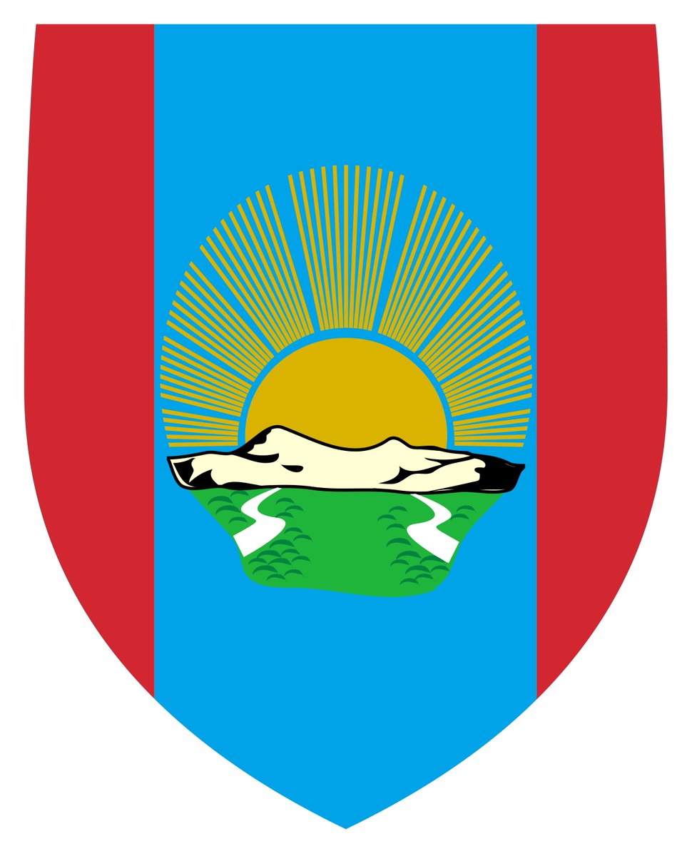 Distr_to_Yonder's tweet image. 【速報】#オ゛ェｼﾞｭルニョェーッ語 が話される地域である #オ゛ェｼﾞｭルニョェーッ合同首長国 の構成国の一つ、北オ゛ェｼﾞｭルニョェーッ連邦の国旗と国章はこちらになるとのことです

一枚目：国旗(市民旗)
二枚目：国旗(公式旗)
三枚目：国章