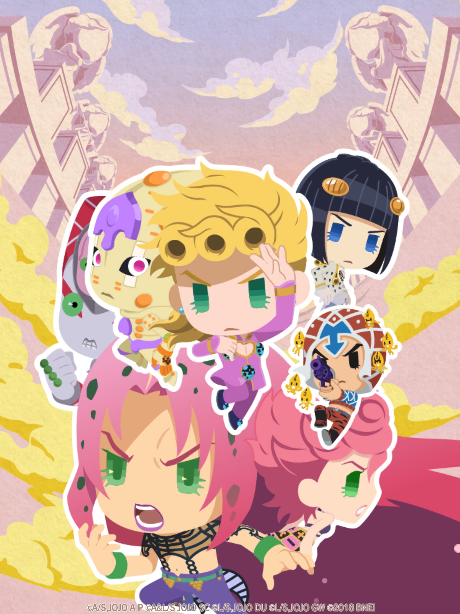 ジョジョのピタパタポップ ジョジョピタ壁紙プレゼント第4弾 ジョジョ ピタを楽しんで頂いている皆様に過去のタイトル画面を模した特製壁紙をプレゼント ぜひダウンロードして スマートフォン等の壁紙としてお楽しみください 二次配布や 個人