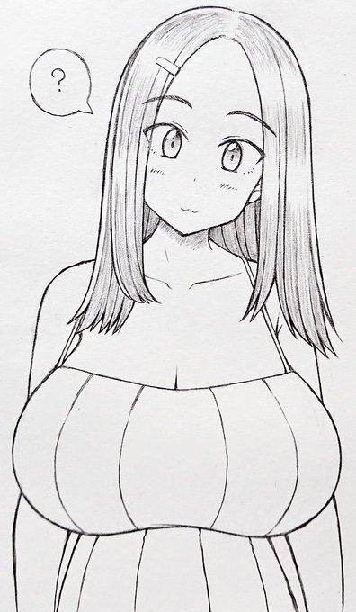 おっぱいガン見されてもよくわかってない子 